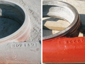 護套修復(fù)前后對比